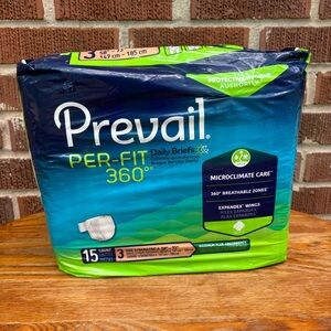 Prevail Perfit360 Sz 3 X-large 58"-73" Bariatric A
Sealed package 15 ct